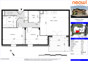 2 bed Plan