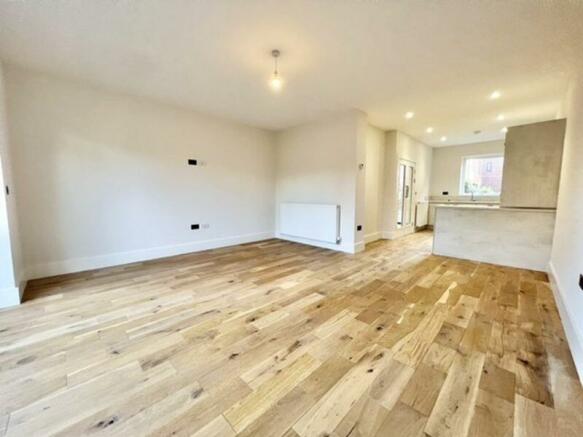 Open plan kitchen diner living area