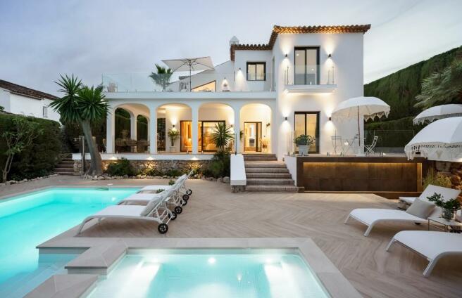 Villa and pool