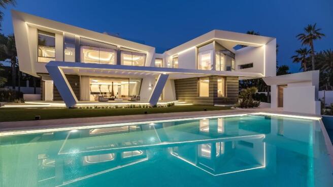 Villa and pool