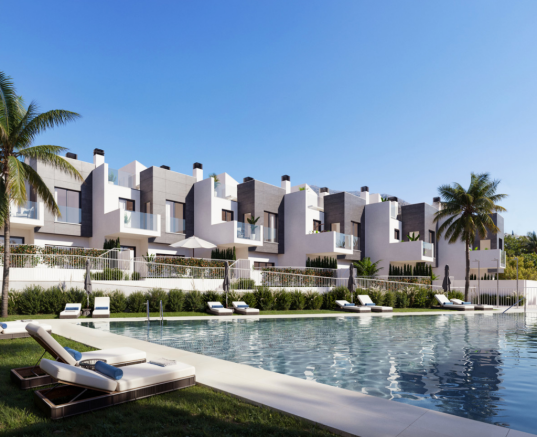 Rear of villas