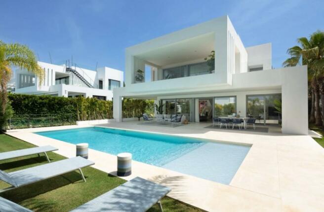 Villa and pool