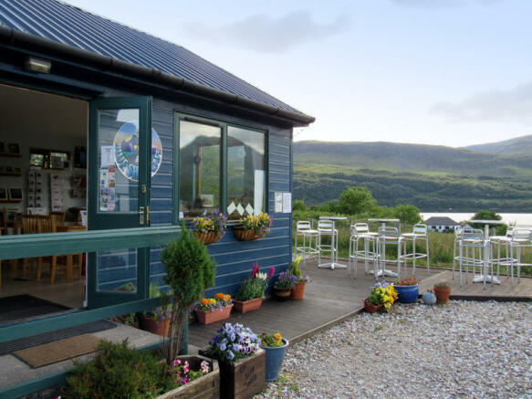 cafe for sale in blue shed café, torrin, isle of skye