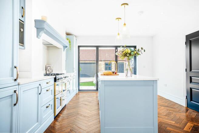 Farmhouse kitchen with brand new appliances