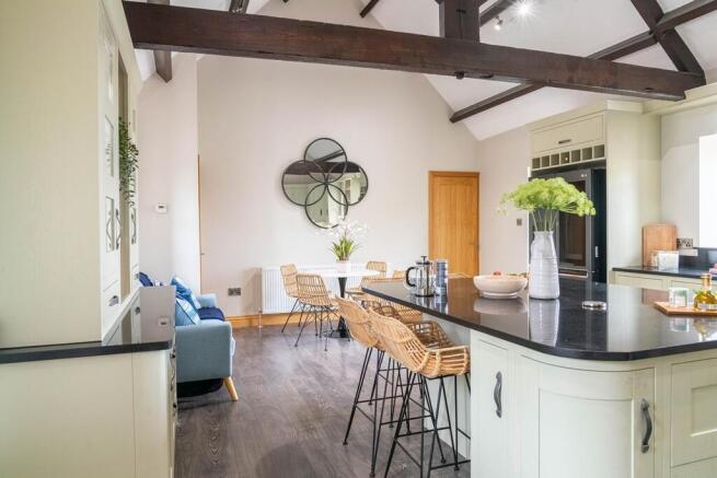 Sociable curved island