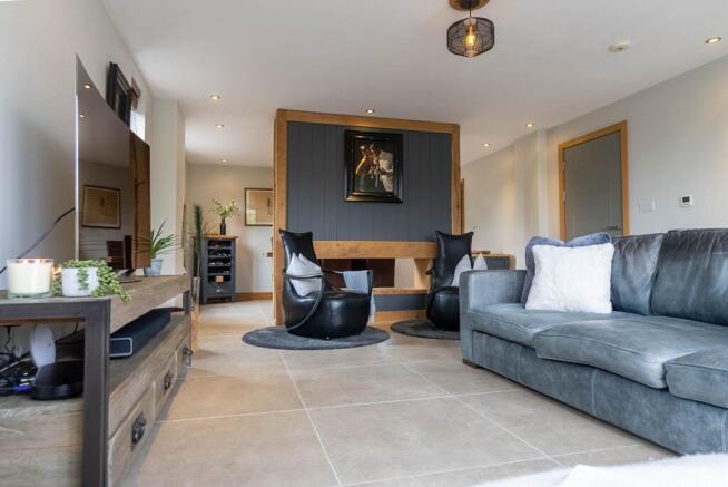 Spacious open plan lounge