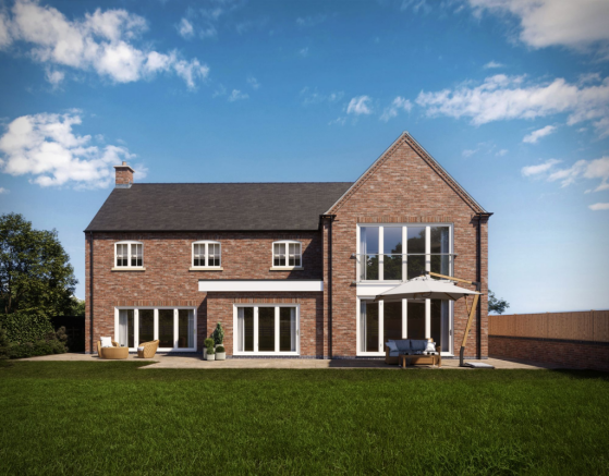 West facing rear elevation