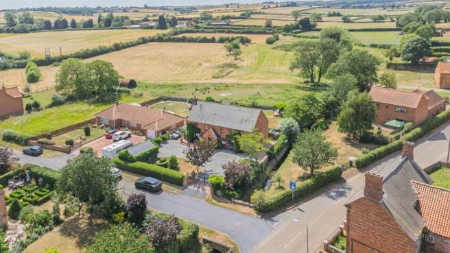 Nestled in village rural setting