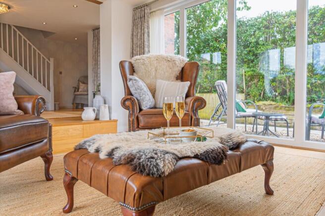 The Snug with log burner and access to the garden on two sides