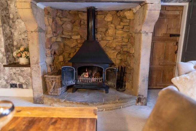 Cosy inglenook of the dining room