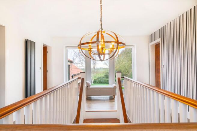 First floor landing flooded with light