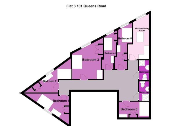 Flat 3 101 Queens Ro