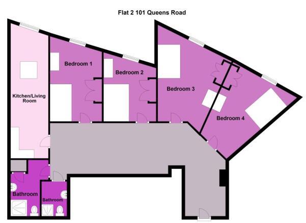 Flat 2 101 Queens Ro