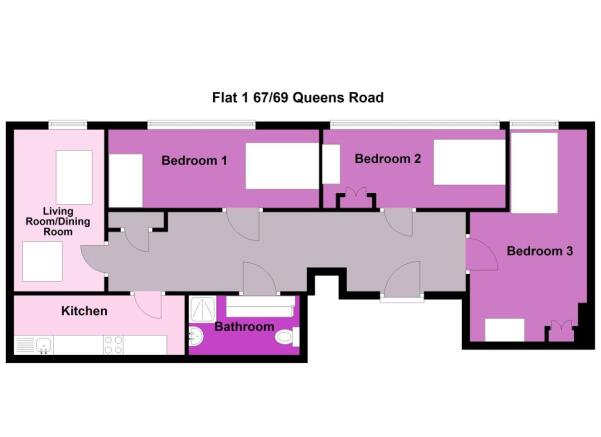 Flat 1 67_69 Queens