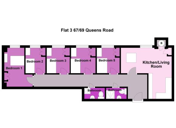 Flat 3 67_69 Queens