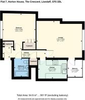 Flat 7, Horton House, The Crescent, Llandaff, CF5 