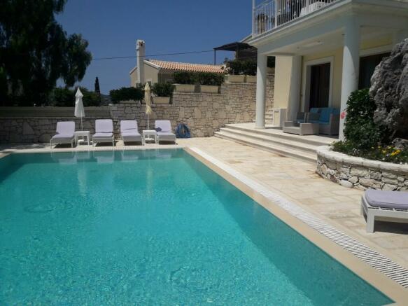 Pool and villa
