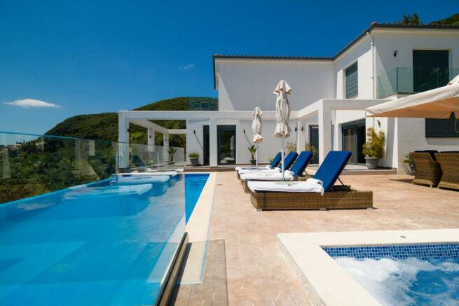 Pool and villa