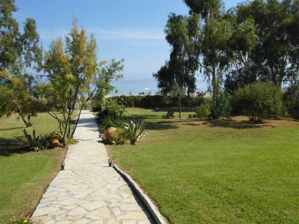 Garden and beach