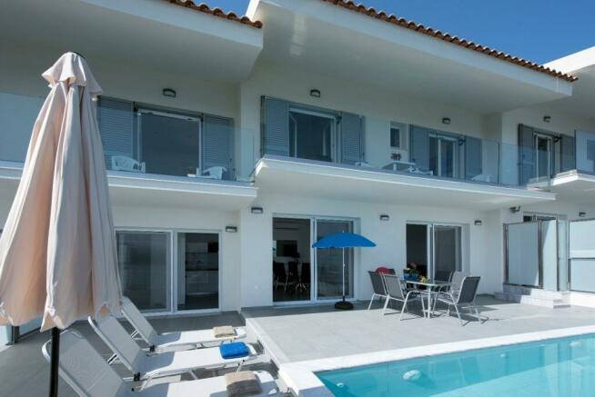 Villas from the pool 