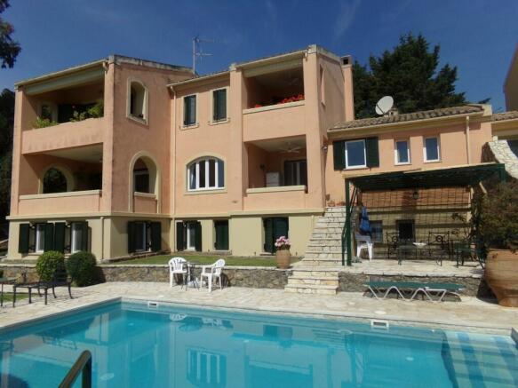 Villa from the pool