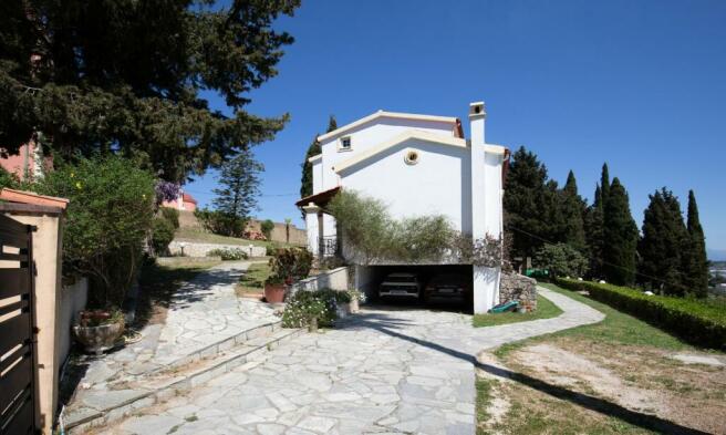 Driveway and garage