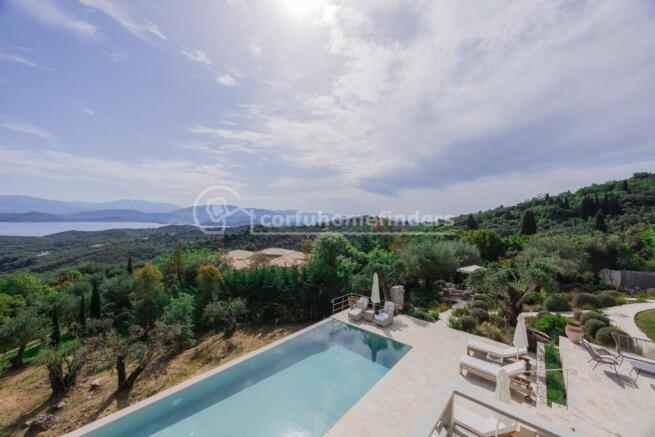 Pool terrace to view