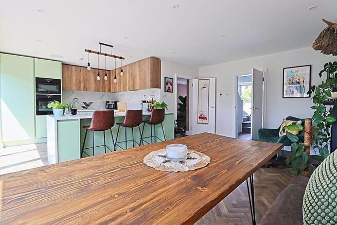 Family Room Dining Kitchen