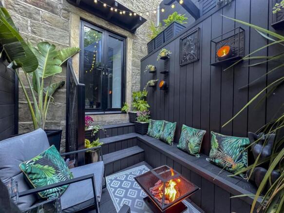 Courtyard Garden by Night