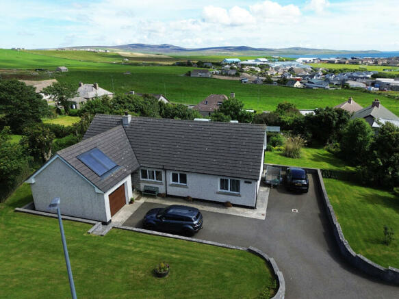 Aerial of house