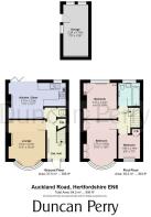 116 Auckland Road, Hertfordshire EN6 - floor plan.