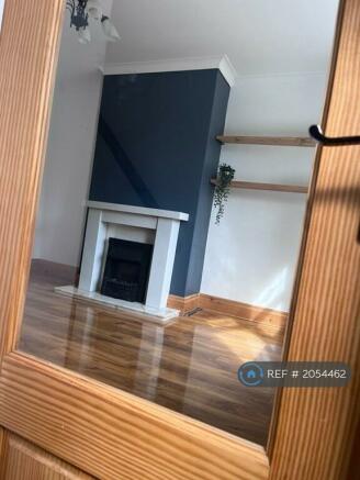 Feature Wood/Glass Door To Living Room.