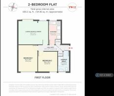 Floor Plan - Large Flat 65m2 