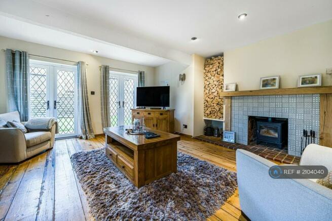 Living Room With Log Burner 