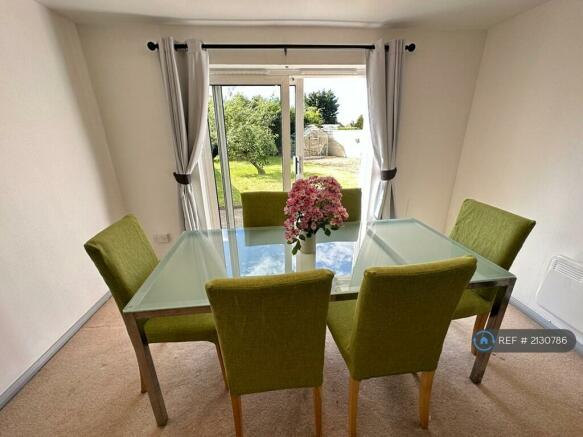 Dining Area With Dining Table View Towards Garden