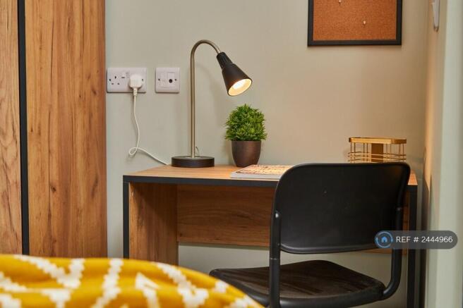 Desk, Lamp, Chair + Notice Board In All Rooms