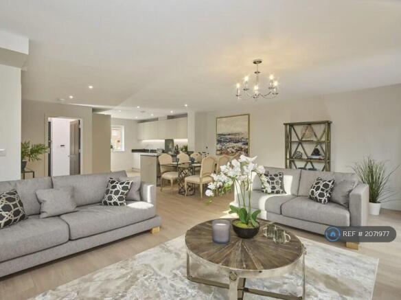Open Kitchen Dining Lounge Area