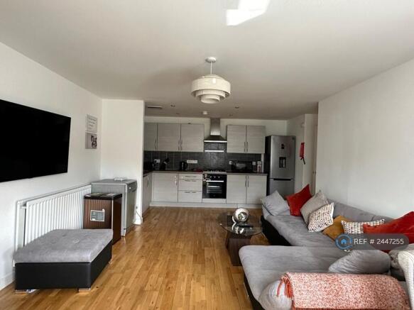 Living Area And Kitchen