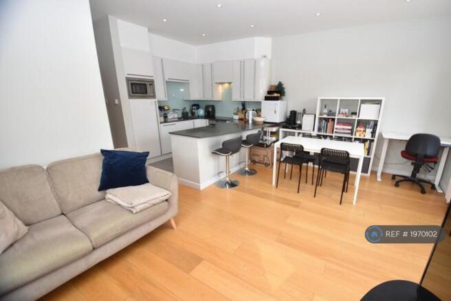 Living Room Dining Area And Kitchen