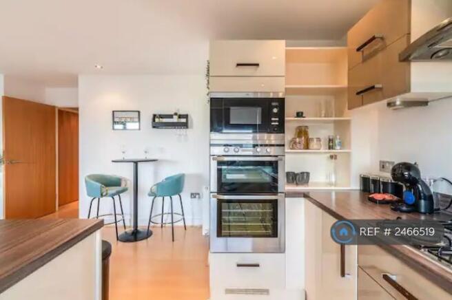 Work Space And Breakfast Bar.