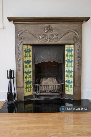 Living Room Open Fireplace