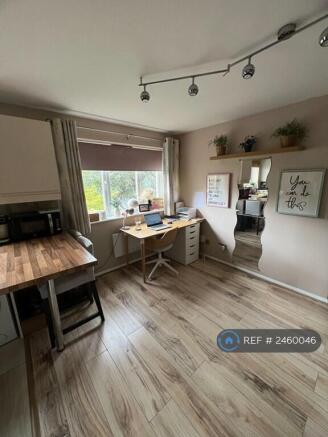 Main Living Area With Desk