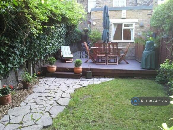 Back Garden Looking At The Flat