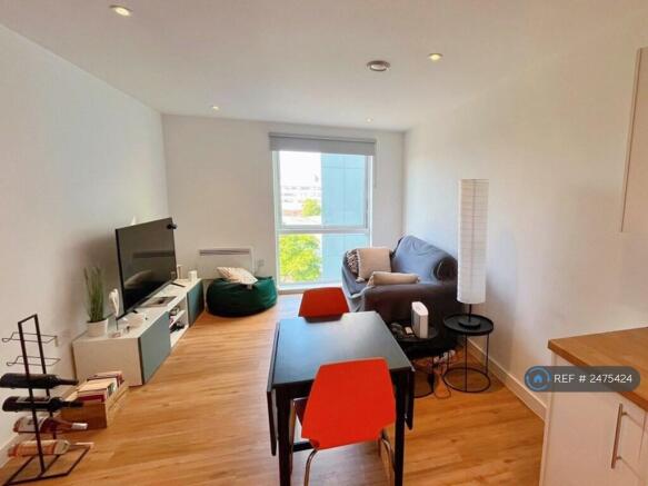 Cozy Open Plan Living Room With Big Window