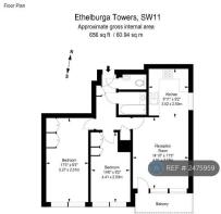 Floor Plan (Bath Replaced With Shower)