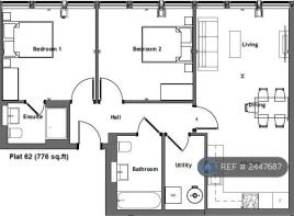 2 Bedroom Floorplan Example