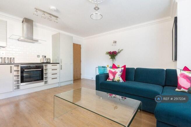 Open Plan Lounge With Integrated Kitchen