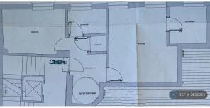 Upstairs Floor Plan Showing Communal Staircase
