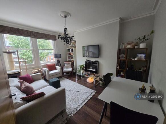 Living Room With Electric Fireplace