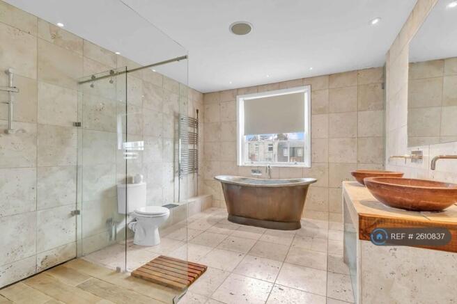 Photo Of Bathroom With Toilet, Bath And Shower